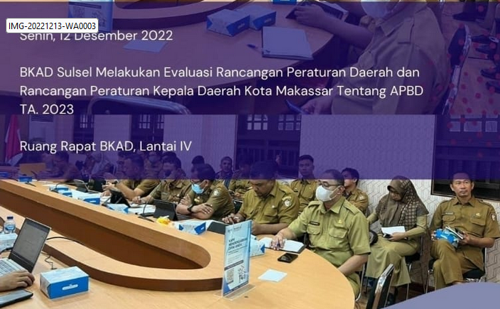 Gubernur Sulsel Evaluasi Ranperda APBD Kota Makassar TA 2023